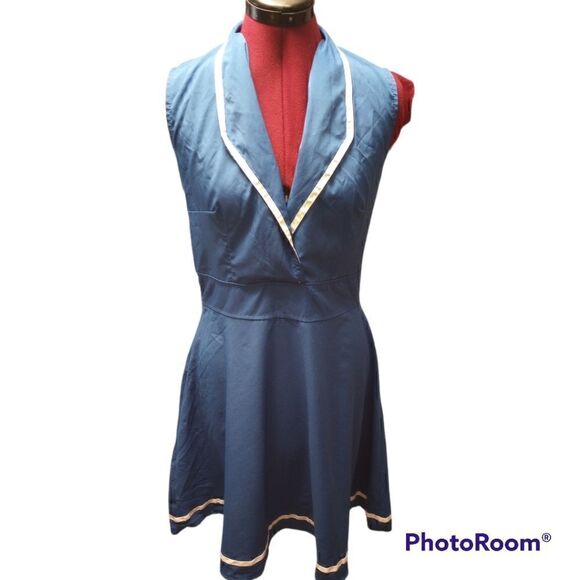 unknown Dresses & Skirts - Sleeveless sailor mid length dress